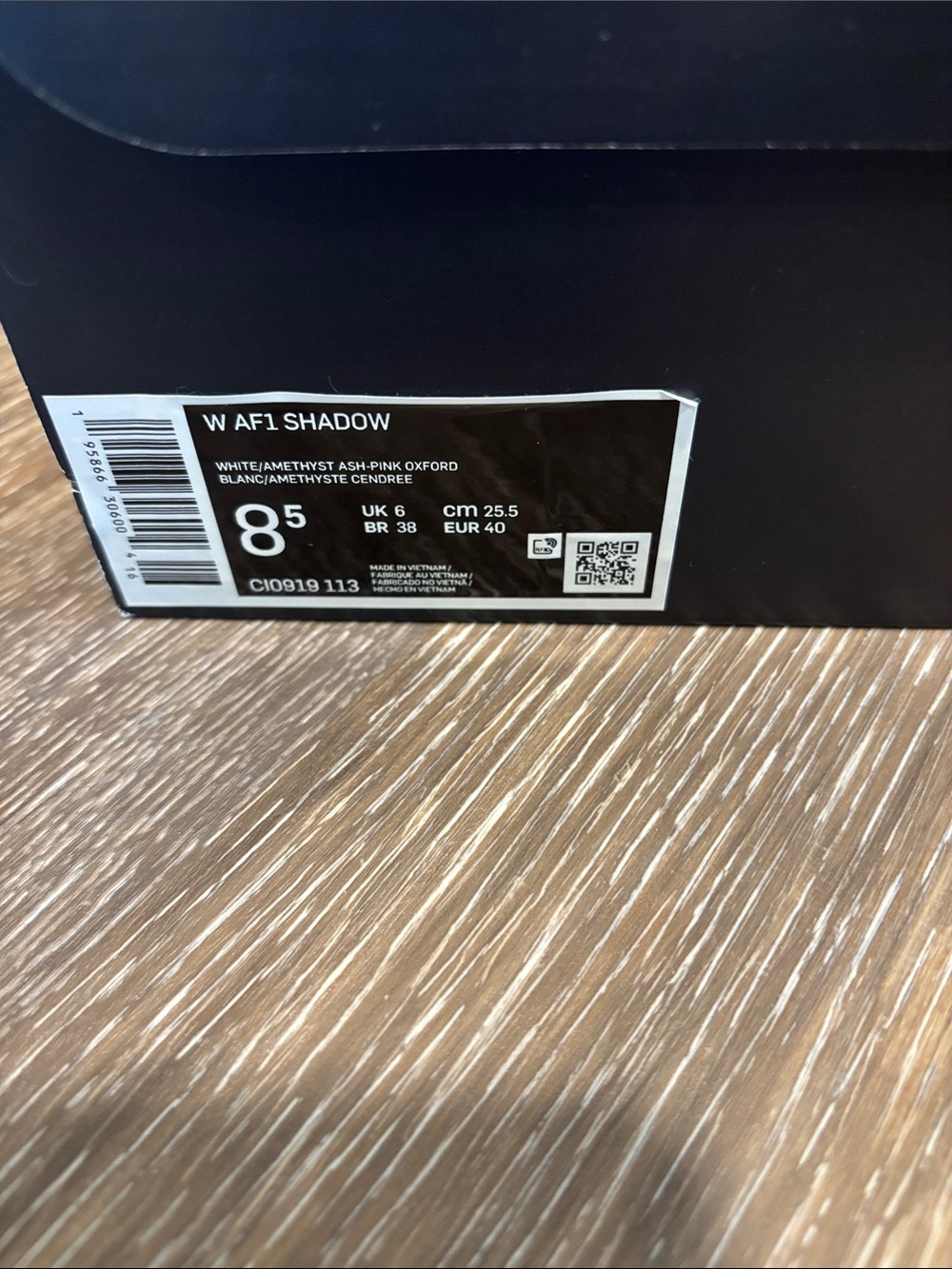 Nike Air Force 1 Low — White with Light Pink Accents - Picture 2 of 7